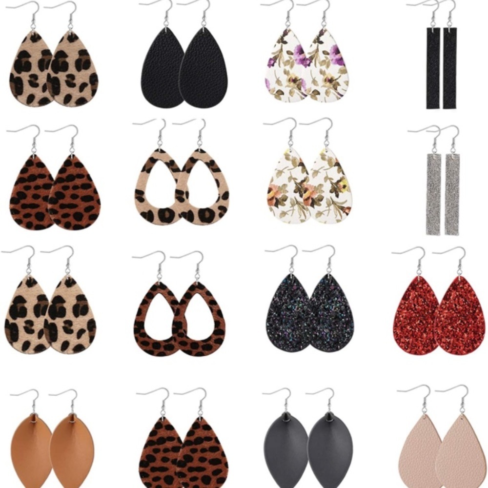 16Pairs Dangle Earrings For Women